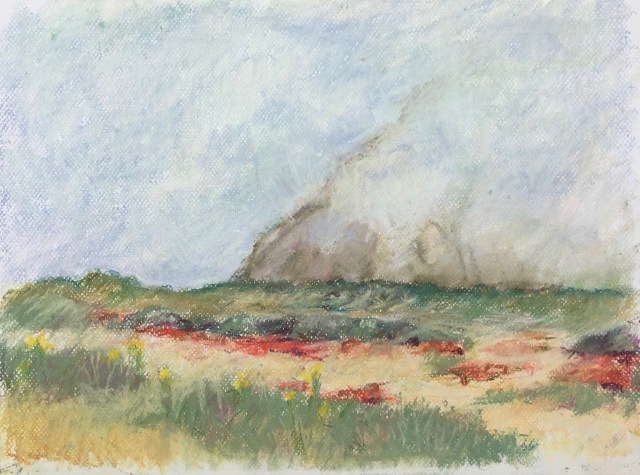 Morro Rock in The Marine Layer Fog